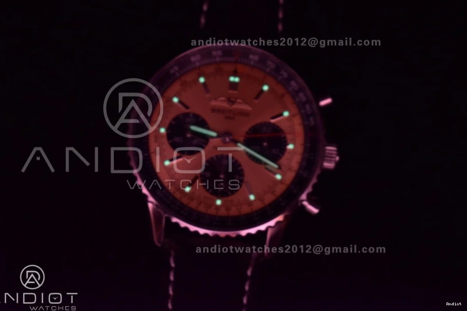 SS Version Navitimer L-Orange Chrono Blk BLS Best LE 1:1 43mm A7750 0509